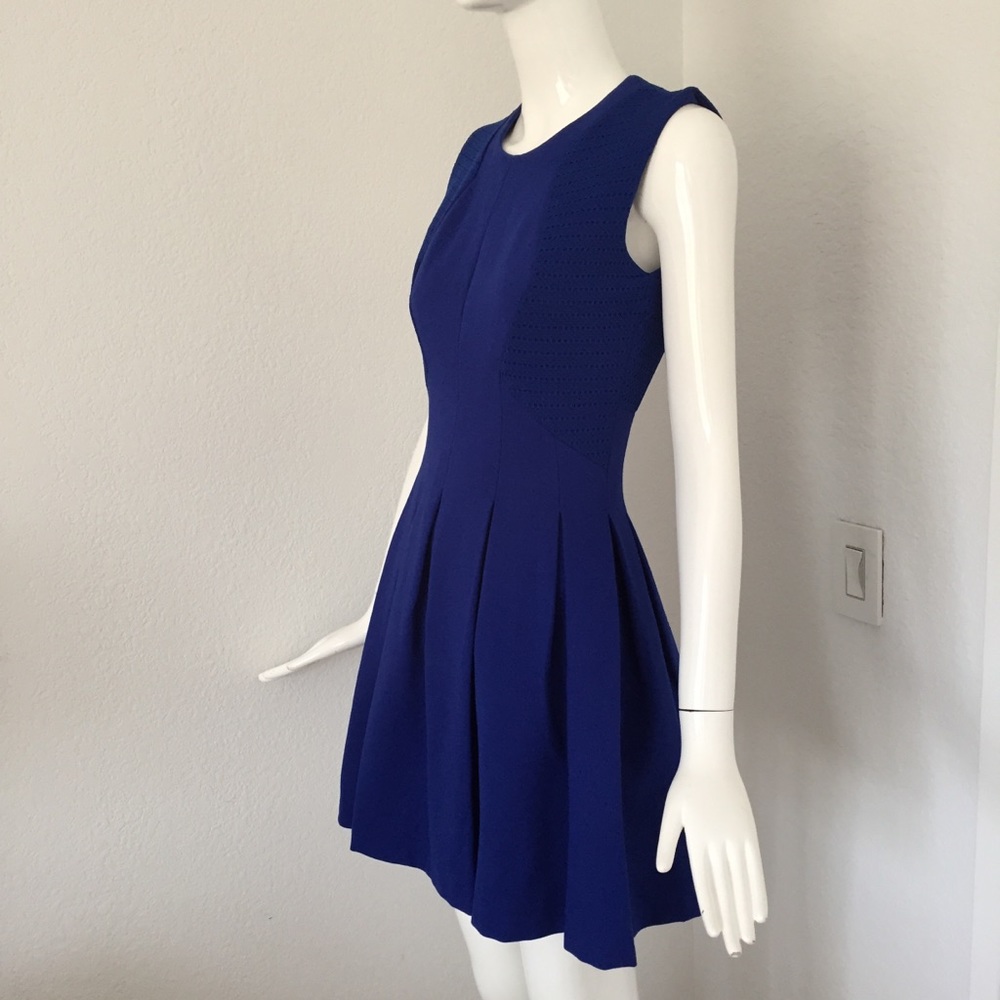 BCBG Max Azria cobalt Blue Fit & Flare Dress - Picture 8 of 10